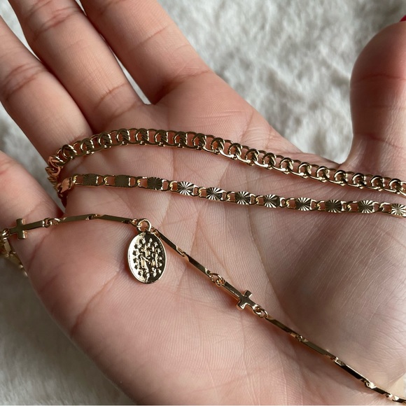 Ettika 18K Gold Plated Mixed Layered Necklace NEW - Picture 4 of 13